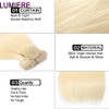lumiere 613 Blonde Color 3 Bundles Straight Virgin Human Hair