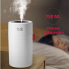 750ml Large Capacity USB Rechargeable Wireless Aroma Water Mist Diffuser Air Humidifier