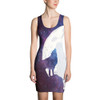 Wolf Howling at The Moon Dress
