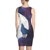 Wolf Howling at The Moon Dress