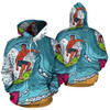 Surfing All Over Print Hoodie Pullover Sweatshirt Hooded