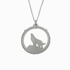 Howling Wolf Necklace 925 Sterling Silver
