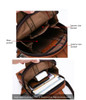Messenger Shoulder Bags Men's Large Capacity Sling Crossbody Bag Solid Men Leather Bag