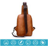 Messenger Shoulder Bags Men's Large Capacity Sling Crossbody Bag Solid Men Leather Bag