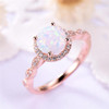 Fire Opal Rose Gold Ring