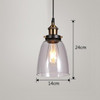 Vintage Pendant Lights Amber Glass Pendant Lamp E27/E26 Light Bulb Dinning room Kitchen  Home Decor Planetarium Lamp Vintage Pendant Lights Amber Glass Pendant Lamp E27/E26 Light Bulb Dinning room Kitchen  Home Decor Planetarium Lamp