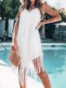 Sexy Backless Tasseled Dresses Overall