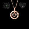 Personalized Custom Name "Happy Birthday" In Multiple Languages Projection Necklace