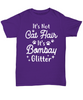 It's Not Cat Hair It's Bombay Glitter Purple Unisex T-Shirt, Gift For Bombay Cat Moms, T-Shirts Gift For Her, Mother's Day Present Ideas For Bombay Cat Moms