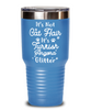 Not Cat Hair It's Turkish Angora Glitter 30 oz Light Blue Drink Tumbler w/ Lid, Gift For Turkish Angora Cat Moms, Tumblers & Water Glasses Gift For Her,  Present Ideas For Turkish Angora Cat Moms