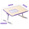 Foldable Bed table Computer Desk with Fan simple Study Table Liftable Laptop desk Students Dormitory Reading Studying and Work