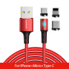 Magnetic Cable Micro USB For Samsung Android Fast Charging Magnet Charger For iPhone USB Type C Cable Mobile Phone Cord
