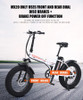 500w Electric bike 20 inch Motorcycle 48v electric Folding Bicycle bike Mountain e bike Cycling electric Snow Bike fat tire