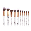 10 Pcs Marble Makeup Brushes Powder Foundation Eyeshadow Lip Eyeliner Blush Professional Makeup Brush Set Tools
