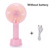 1PCs Handheld Personal Mini Fan USB Rechargeable Portable Fan Cooler With Strap Adjustable 3 Speed For Office Outdoor Travel