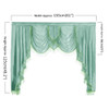NAPEARL 1 Piece Luxury Valance Curtains Short Solid Color Drops For Bedroom European Style Semi Shade Elegant Panel Decor Rustic