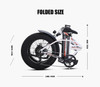 500w Electric bike 20 inch Motorcycle 48v electric Folding Bicycle bike  Mountain e bike Cycling electric Snow Bike fat tire