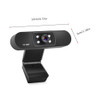 Full HD Webcam usb 1080p hd Computer PC WebCamera 1920x1080 with Microphone Cameras for Live Broadcast Video Calling Conference (Black)