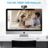 Webcam with Microphone HD 1080P Streaming Webcam for PC,MAC, Laptop,Plug and Play USB Camera for Youtube,Skype Video Call (Black)