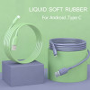 HICUTE Liquid charge Cable For Samsung Android Fast Charging Magnet Charger Micro USB Type C Cable Mobile Phone Cord Wire