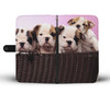 Bulldog Puppies Wallet Phone Case