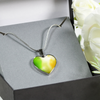 Blurred Irish Flag Silver Necklace