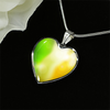 Blurred Irish Flag Silver Necklace