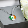 Irish Flag Silver Necklace