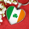 Irish Flag Silver Necklace