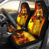 Firefighter In Flames Car Seat Covers (set of 2)