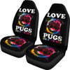 Love Pugs Car Seat Covers (set of 2)