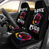 Love Pugs Car Seat Covers (set of 2)