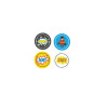 Super Hero Boy Birthday Decorative Mini Stickers (Set of 32)