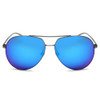 Unisex Oversize Mirrored Lens 100% UV Aviator Sunglasses 4 color choices