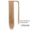 Ombre 22inches Vigorous Corn Wavy Long Ponytail Wrap on Clip Hair Extensions