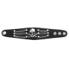 Skull Bracelet <br/> Skull and Crossbones (leather) Skull Bracelet <br/> Skull and Crossbones (leather)