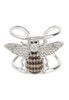 Honey Bee Sterling Silver Adjustable Cocktail Ring