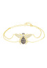 Honey Bee 22ct Gold Double Chain Bracelet