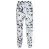Tie Dye Gray Camo Harem High Waist Sweatpants