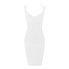 Designer V Neck Backless Bandage Bodycon Dress