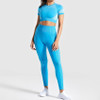 Energy High Waist Leggings + Sports Bra 2PCS Seamless