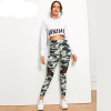 High Waist Workout Camouflage Leggings