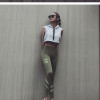 Army Green Slim High Waisted Quick Dry Workout Leggings for Women