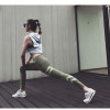 Army Green Slim High Waisted Quick Dry Workout Leggings for Women