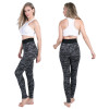 High Waist Elastic  Print Stretched Camouflage Army green workout Leggings