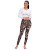 Women High Waisted Sexy Army green workout  Leggings