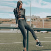 Long Sleeve Sexy Crop Tops Leggings Sets