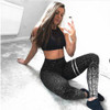 Women Sport Wear Clothes Sporty Leggings 2 Piece Set