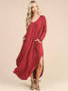 Casual Solid Color Split-side Maxi Dress
