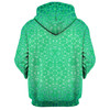 GREEN COSMIC STARGRID ZIP UP HOODIE